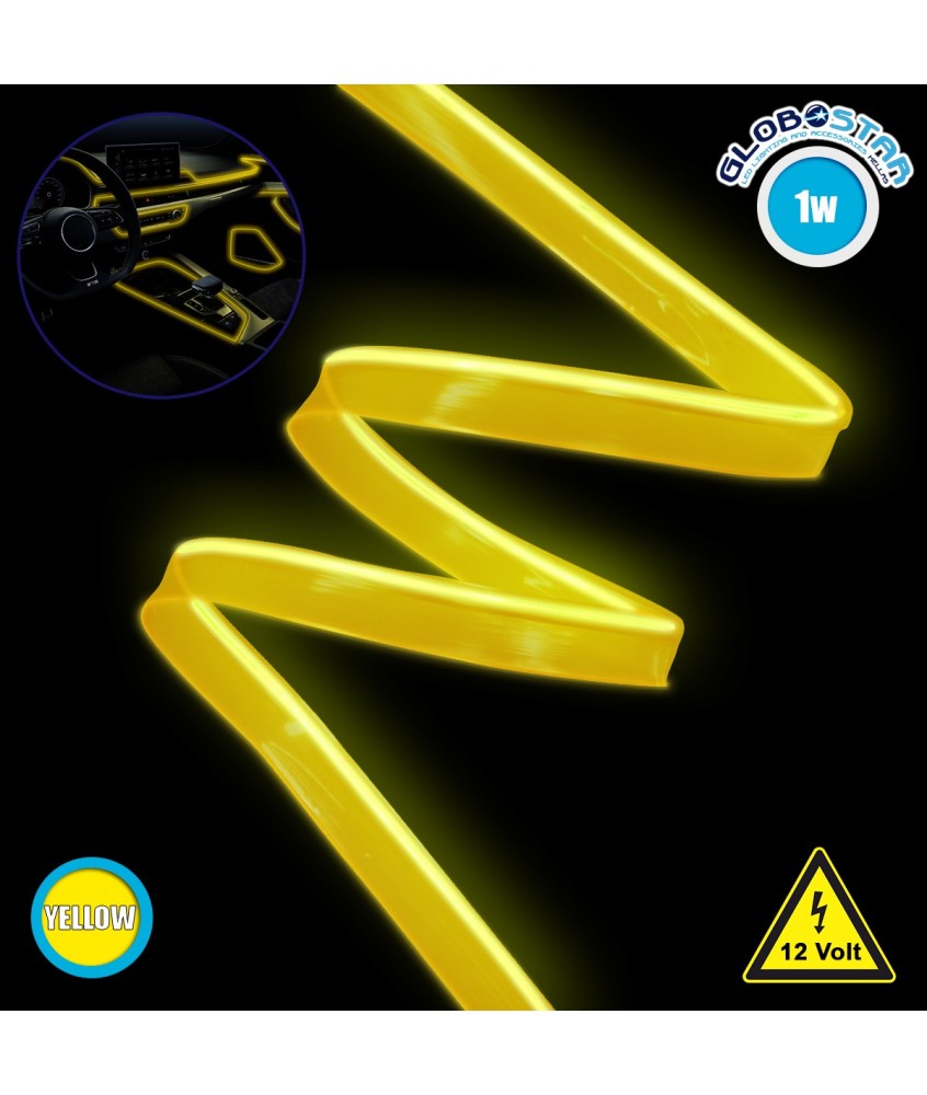 Εύκαμπτο φωτιζόμενο καλώδιο Neon Κίτρινο GloboStar 08008